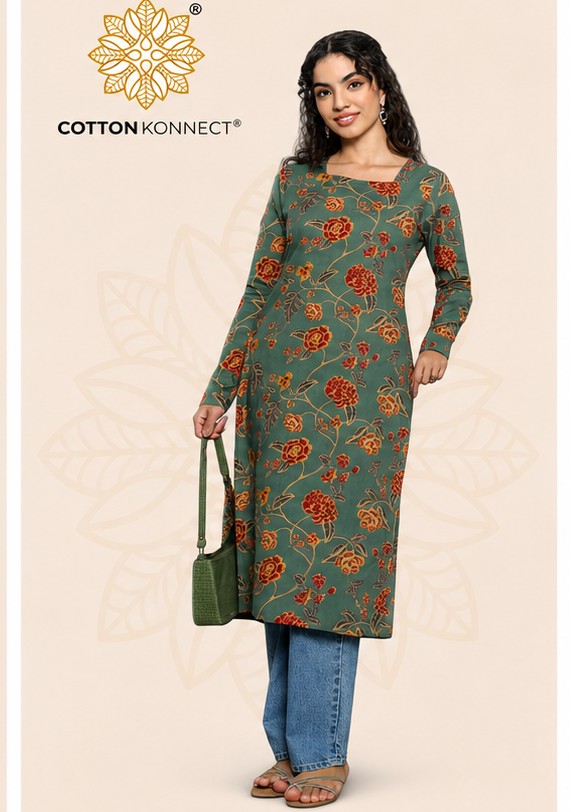 Chanderi Straight Kurti 2