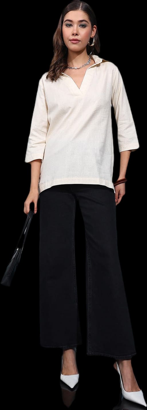 Chanderi Straight Kurti